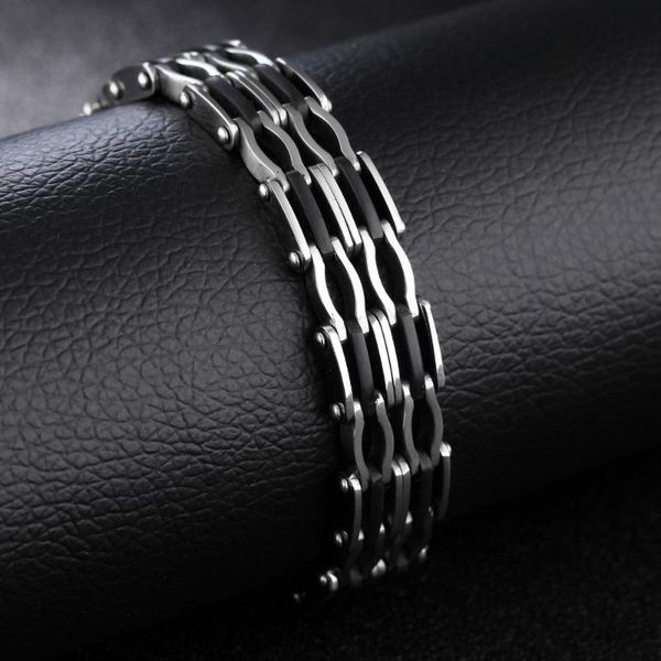 trustylan new arrival fashion black silicone bracelet men stainless steel man jewelry link chain bracelets & bangles mens gifts
trustylan new arrival fashion black silicone bracelet men stainless steel man jewelry link chain bracelets & bangles mens gifts