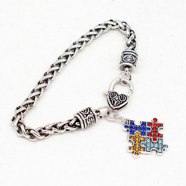 autism awareness jigsaw bracelet puzzle square enamel chain colorful fashion kids jewelry novelty items party gifts, Black
autism awareness jigsaw bracelet puzzle square enamel chain colorful fashion kids jewelry novelty items party gifts, Black