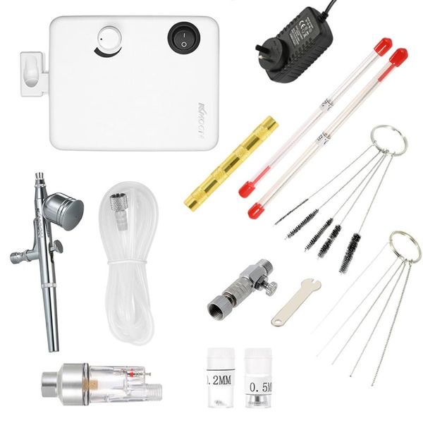 kkmoon multi-purpose dual action airbrush mini air compressor set sandblaster art painting spray model air brush nail tool set
kkmoon multi-purpose dual action airbrush mini air compressor set sandblaster art painting spray model air brush nail tool set