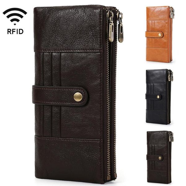 wallets men blocking purse bifold vintage leather metal dual zipper wallet j55, Red;black
wallets men blocking purse bifold vintage leather metal dual zipper wallet j55, Red;black