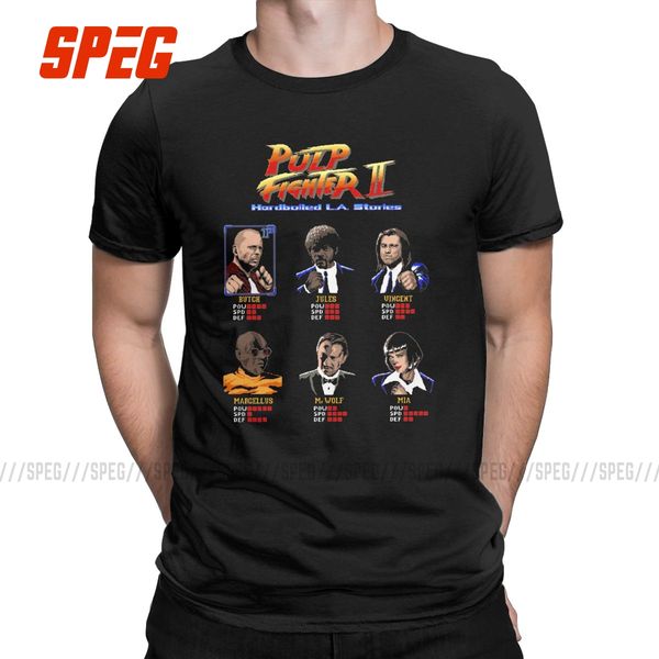 pulp fighter 2 t-shirt for men arcade game unique pure cotton tee shirt crewneck short sleeve t shirts party clothes 
pulp fighter 2 t-shirt for men arcade game unique pure cotton tee shirt crewneck short sleeve t shirts party clothes