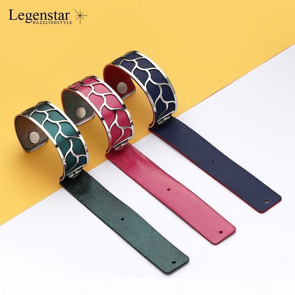 legenstar bangles georgette bracelets argent femme manchette cuff stainless steel bracelet reversible interchangeable pulseiras, Black
legenstar bangles georgette bracelets argent femme manchette cuff stainless steel bracelet reversible interchangeable pulseiras, Black