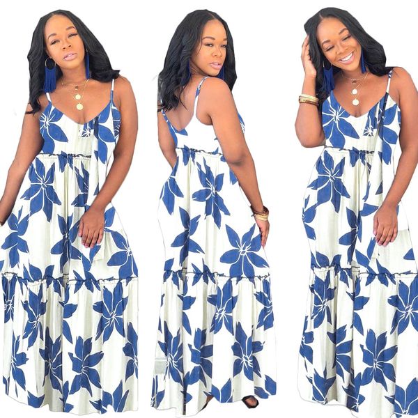 summer womens designer maple leaf printed dresses spaghetti strap loose long dresses casual ladies clothing, Black;gray
summer womens designer maple leaf printed dresses spaghetti strap loose long dresses casual ladies clothing, Black;gray