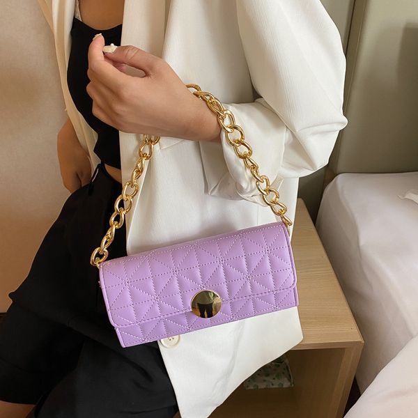 new texture solid color rhombus handbags 2020 fashion all-match simple shoulder bag thick chain portable underarm bag
new texture solid color rhombus handbags 2020 fashion all-match simple shoulder bag thick chain portable underarm bag