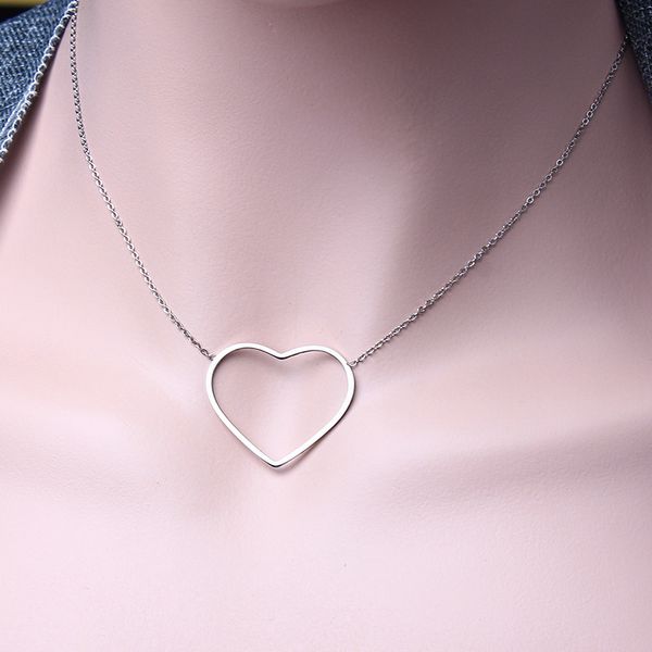 stainless steel necklace for women chain choker friends pendant heart women necklace fashion chocker jewelry, Silver
stainless steel necklace for women chain choker friends pendant heart women necklace fashion chocker jewelry, Silver