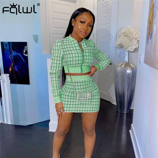 fqlwl plaid neon green 2 two piece set outfits for women zipper bodycon long sleeve crop and skirt set women matching sets, Gray
fqlwl plaid neon green 2 two piece set outfits for women zipper bodycon long sleeve crop and skirt set women matching sets, Gray