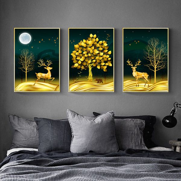 nordic style forest goldren дерево и олень животные холст картина стены картины и принты для гостиной home decor
nordic style forest goldren дерево и олень животные холст картина стены картины и принты для гостиной home decor