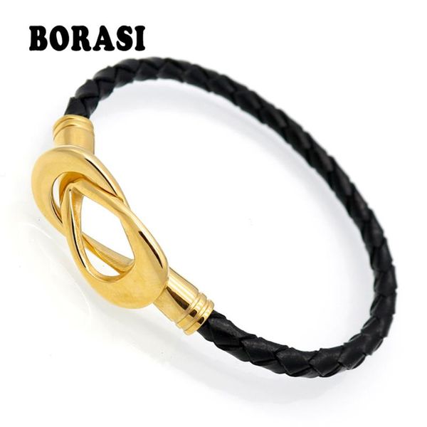 fashion cross clasped love infinity genuine leather bracelets bangles black weave braided leather jewelry women charm bracelet, Golden;silver
fashion cross clasped love infinity genuine leather bracelets bangles black weave braided leather jewelry women charm bracelet, Golden;silver