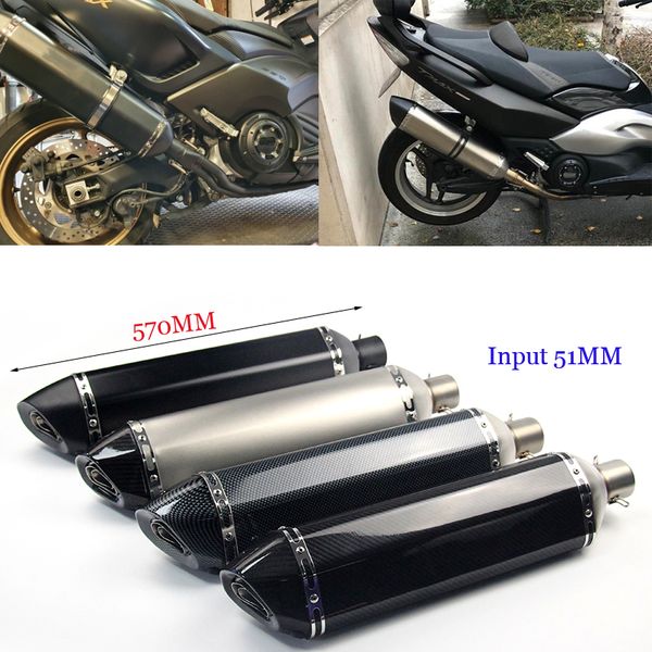 motorcycle exhaust system universal muffler pipe db killer stainless steel escape input 51mm vent 570mm length tail
motorcycle exhaust system universal muffler pipe db killer stainless steel escape input 51mm vent 570mm length tail