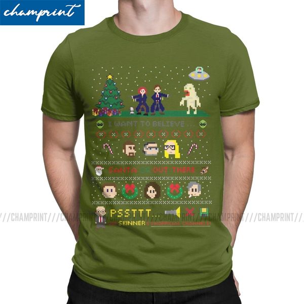 humor the x-files christmas santa is out t-shirts men o neck t shirts scully mulder ufo aliens tv tees graphic printed clothes
humor the x-files christmas santa is out t-shirts men o neck t shirts scully mulder ufo aliens tv tees graphic printed clothes