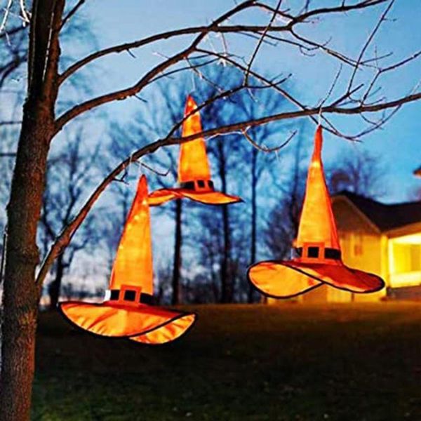 wide brim hats 5pcs halloween witch hat with led light glowing witches hanging decor suspension tree for kids, Blue;gray
wide brim hats 5pcs halloween witch hat with led light glowing witches hanging decor suspension tree for kids, Blue;gray