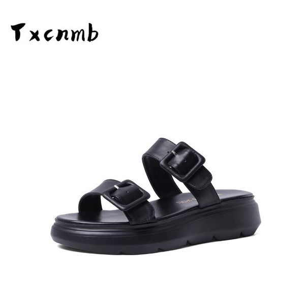 txcnmb 2020 genuine leather female women sandals 2020 summer flats heels sandals classic design party basic shoes woman heels, Black
txcnmb 2020 genuine leather female women sandals 2020 summer flats heels sandals classic design party basic shoes woman heels, Black