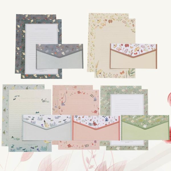 5 sets/45pcs flower printing envelope and letter paper lovely writing stationery envelopes kit school stationery for school (15
5 sets/45pcs flower printing envelope and letter paper lovely writing stationery envelopes kit school stationery for school (15