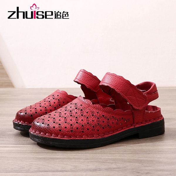 summer leather mother shoes extra large low-heeled women's sandals comfortable tendon soft sole soft surface maternity shoes, Black
summer leather mother shoes extra large low-heeled women's sandals comfortable tendon soft sole soft surface maternity shoes, Black