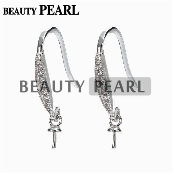 earrings 925 sterling silver zircon hook earrings findings diy jewelry making for drop pearl 5 pairs, Slivery;crystal
earrings 925 sterling silver zircon hook earrings findings diy jewelry making for drop pearl 5 pairs, Slivery;crystal