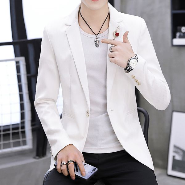 suits men 2020 single button slim men's suit jacket clothing solid color men's suit jacket size m-3xl, White;black
suits men 2020 single button slim men's suit jacket clothing solid color men's suit jacket size m-3xl, White;black