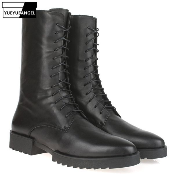 boots 100% real leather men fashion platform high knight autumn winter retro zip pointed toe botas hombre black
boots 100% real leather men fashion platform high knight autumn winter retro zip pointed toe botas hombre black