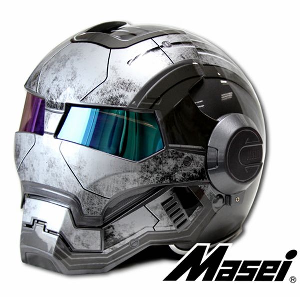 new gray masei ironman iron man helmet motorcycle helmet retro half open face 610 abs casque motocross fast ship
new gray masei ironman iron man helmet motorcycle helmet retro half open face 610 abs casque motocross fast ship