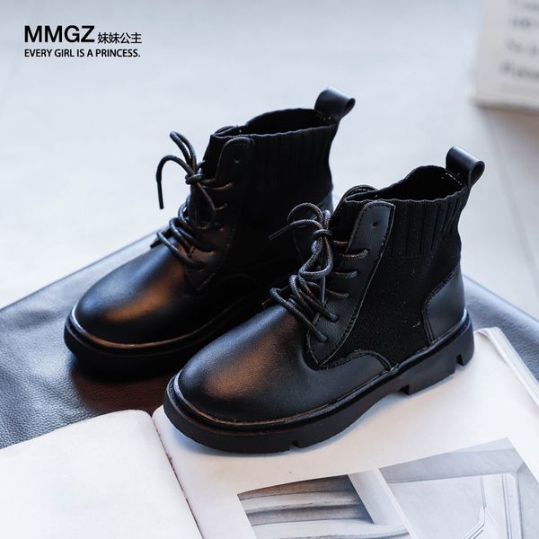 children' autumn litter girl ankle leather boots for kids fashion waterproof princess martin shoes 3 4 5 6 7 8 9 10 11 12 years, Black;grey
children' autumn litter girl ankle leather boots for kids fashion waterproof princess martin shoes 3 4 5 6 7 8 9 10 11 12 years, Black;grey