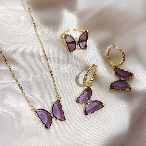 pendant necklaces korea purple color butterfly translucent glass for women romantic necklace summer jewelry, Silver
pendant necklaces korea purple color butterfly translucent glass for women romantic necklace summer jewelry, Silver