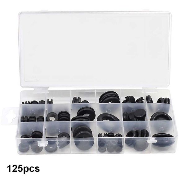 125pcs grommet kit 18 sizes gasket ring protect wire conductor set waterproof
125pcs grommet kit 18 sizes gasket ring protect wire conductor set waterproof