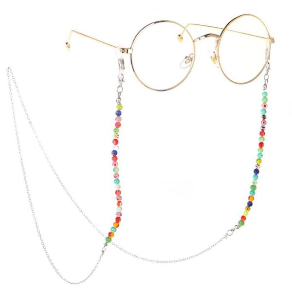 sunglasses cord reading glasses chain landyards fashion colorful glass beads eyeglass holder women eyewear chain strap, Silver
sunglasses cord reading glasses chain landyards fashion colorful glass beads eyeglass holder women eyewear chain strap, Silver
