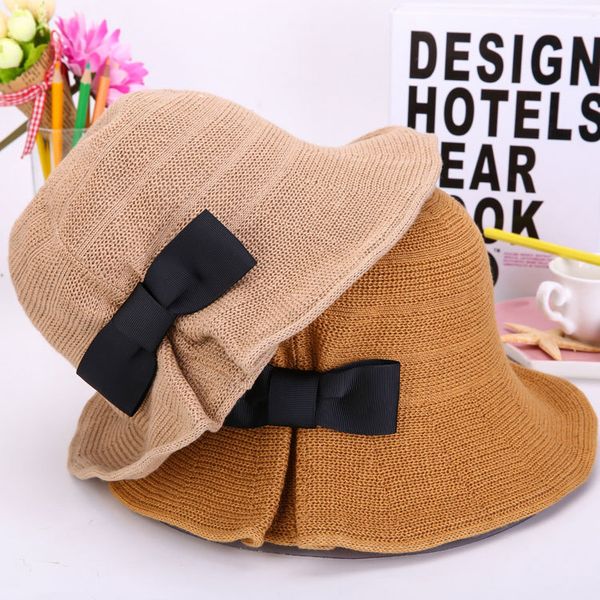 bow cotton and linen sunbonnet korean new fisherman's hat elegant temperament foldable hat and women, Blue;gray
bow cotton and linen sunbonnet korean new fisherman's hat elegant temperament foldable hat and women, Blue;gray