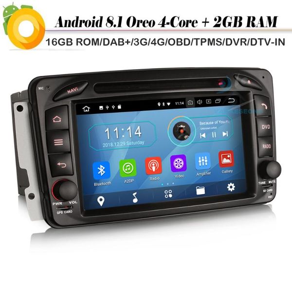 7" android 8.1 autoradio car stereo sat nav dab+ radio rds bt dvd usb sd dvr obd for class c/g/clk viano vito w209
7" android 8.1 autoradio car stereo sat nav dab+ radio rds bt dvd usb sd dvr obd for class c/g/clk viano vito w209