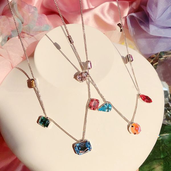 mengjiqiao korean fashion colorful sqaure crystal choker necklace for women girls metal chain pendants party jewelry gifts, Silver
mengjiqiao korean fashion colorful sqaure crystal choker necklace for women girls metal chain pendants party jewelry gifts, Silver