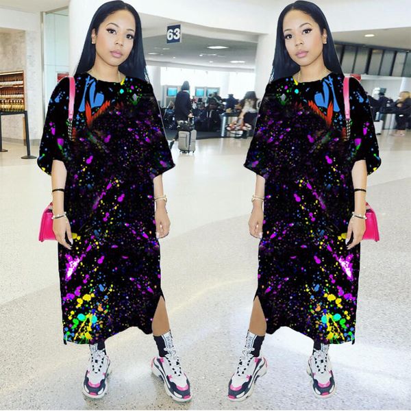 womens designer dress short sleeve crew neck starry sky printing dresses fashion casual women clothing, Black;gray
womens designer dress short sleeve crew neck starry sky printing dresses fashion casual women clothing, Black;gray