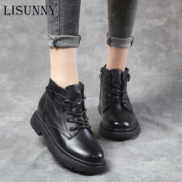 lisunny из натуральной кожи женщин сапоги мотоцикла сапоги осень зима женщины женская обувь узелок модная платформа голеностопного, Black
lisunny из натуральной кожи женщин сапоги мотоцикла сапоги осень зима женщины женская обувь узелок модная платформа голеностопного, Black