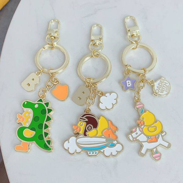 new fashion metal little yellow duck key chain delicacy car keychain cartoon men women backpack keyring pendant decoration, Silver
new fashion metal little yellow duck key chain delicacy car keychain cartoon men women backpack keyring pendant decoration, Silver
