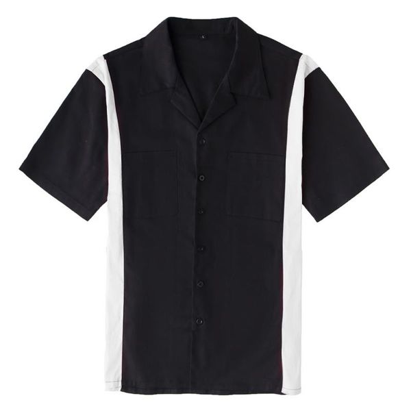 men's casual shirts special offer cotton vintage shirt black white american tooling short sleeve chemises hommes blouse, White;black
men's casual shirts special offer cotton vintage shirt black white american tooling short sleeve chemises hommes blouse, White;black