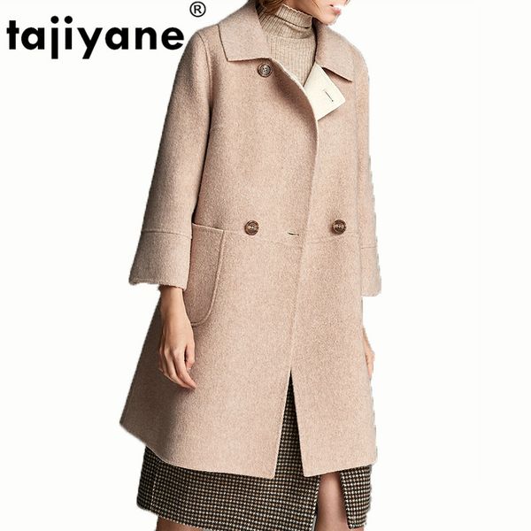 autumn winter coat women clothes 2020 10% alpaca 90% wool jacket korean slim long casaco feminino double side woolen coat zt750, Black
autumn winter coat women clothes 2020 10% alpaca 90% wool jacket korean slim long casaco feminino double side woolen coat zt750, Black