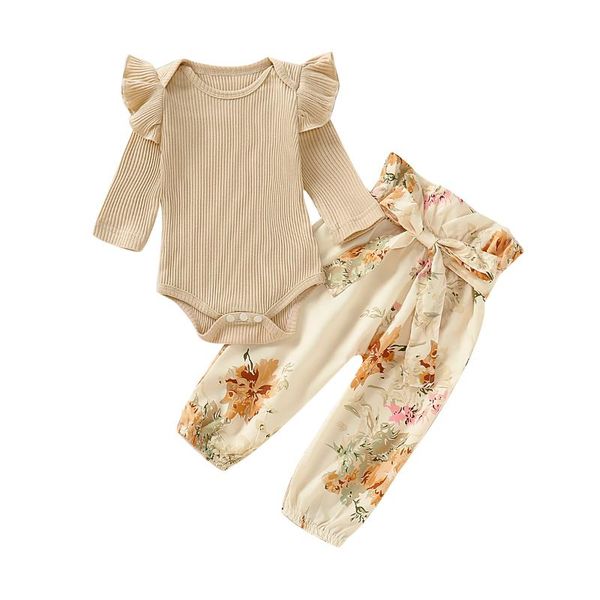 clothing sets baby girl 6m-3t ruffle knitted long sleeve romper bowknot floral pants outfits, White
clothing sets baby girl 6m-3t ruffle knitted long sleeve romper bowknot floral pants outfits, White
