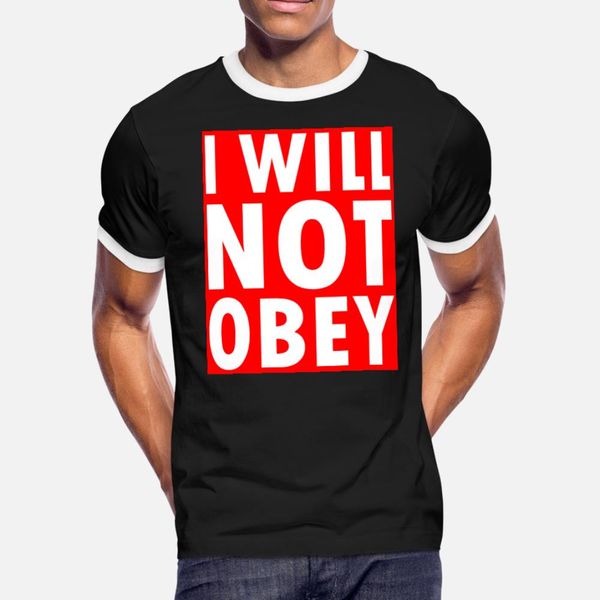 i will not obey t shirt men printed short sleeve size s-3xl formal gift funny casual summer style pictures shirt
i will not obey t shirt men printed short sleeve size s-3xl formal gift funny casual summer style pictures shirt