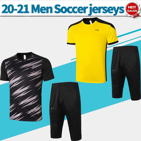 20 21 dort traning kit haaland reus hazard men soccer t-shirt yellow black short sleeve with pants training suit, Black;yellow
20 21 dort traning kit haaland reus hazard men soccer t-shirt yellow black short sleeve with pants training suit, Black;yellow