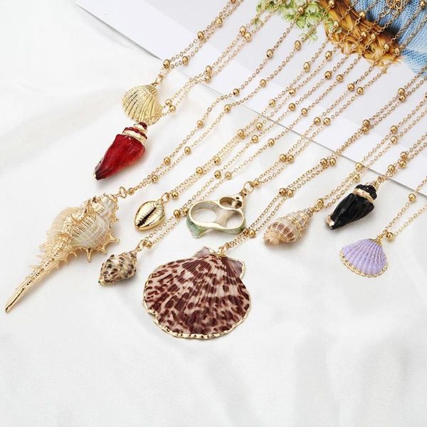 bohemia shell chain necklace sea beach conch seashell pendant necklaces for women girl choker cowrie summer fashion jewelry gift, Silver
bohemia shell chain necklace sea beach conch seashell pendant necklaces for women girl choker cowrie summer fashion jewelry gift, Silver