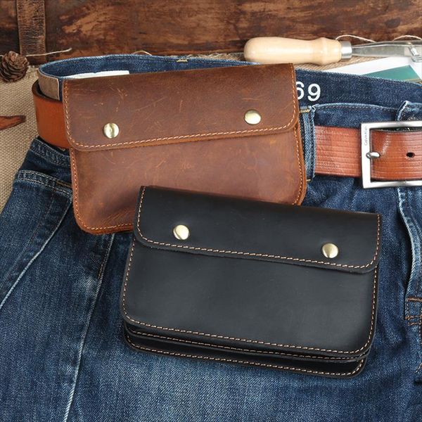men genuine leather waist bag brown cell phone bag crazy horse leather waist pack hook two zipper pocket real leather pouch 2086
men genuine leather waist bag brown cell phone bag crazy horse leather waist pack hook two zipper pocket real leather pouch 2086