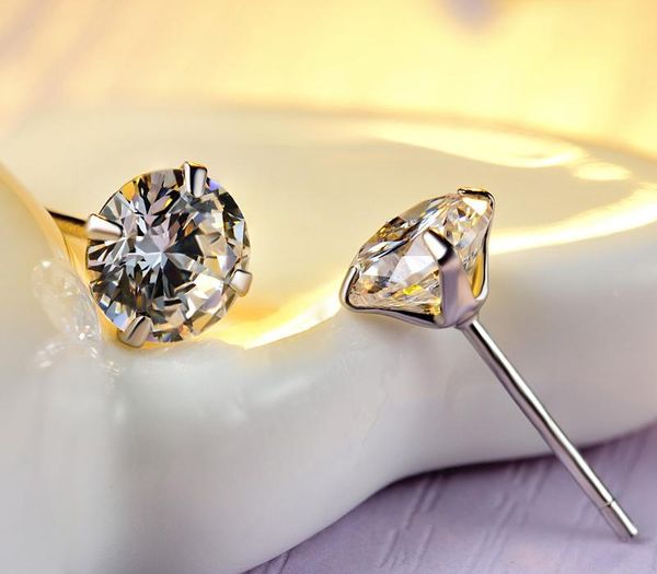 v^osaidi brilliant cut cz stud earrings 925 sterling stud earrings for women ear piercing earrings cubic zirconia inlaid 4 prong with16, Golden;silver
v^osaidi brilliant cut cz stud earrings 925 sterling stud earrings for women ear piercing earrings cubic zirconia inlaid 4 prong with16, Golden;silver