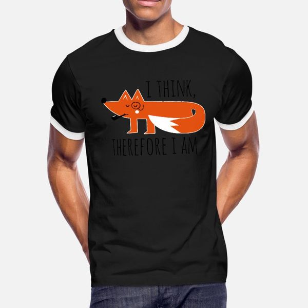 fox philosophy quote i think therefore i am geek t shirt men customize 100% cotton o-neck original graphic authentic summer cool shirt, White;black
fox philosophy quote i think therefore i am geek t shirt men customize 100% cotton o-neck original graphic authentic summer cool shirt, White;black