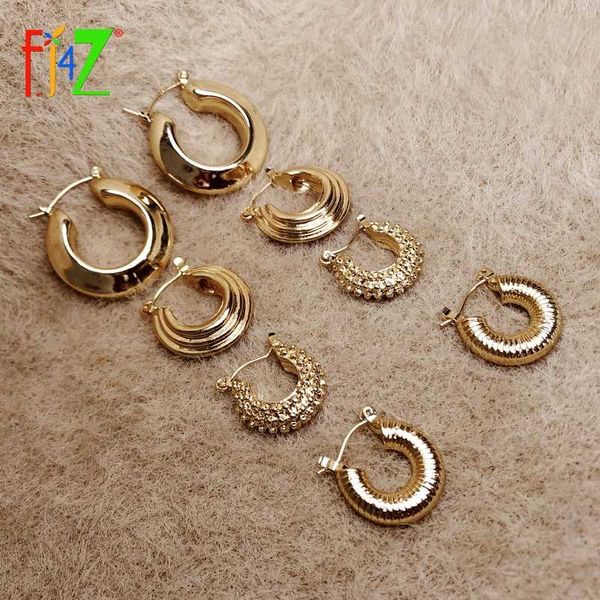 hoop & huggie f.j4z chic earrings fashion gold color women stars chunky alloy ladies party jewelry dropship, Golden;silver
hoop & huggie f.j4z chic earrings fashion gold color women stars chunky alloy ladies party jewelry dropship, Golden;silver