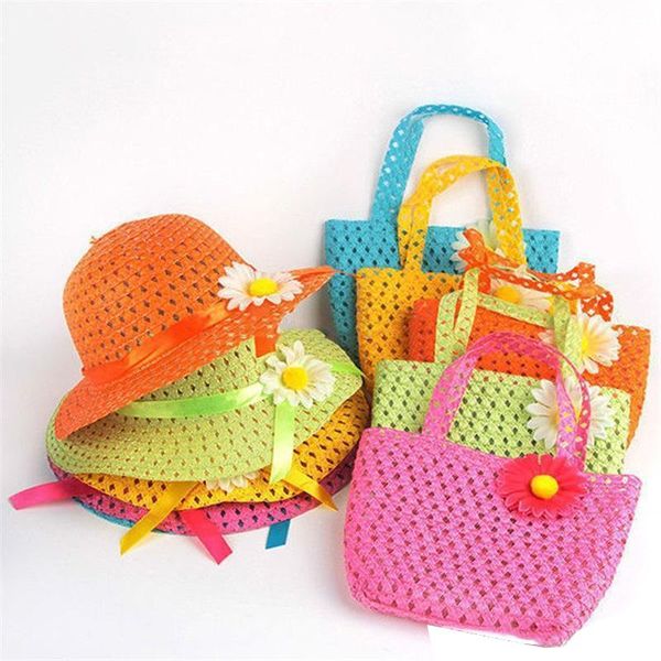 2018 lovely sunflower flower cap children sunhat baby girls casual beach sun straw hat+straw handbag for kids 9 colors, Yellow
2018 lovely sunflower flower cap children sunhat baby girls casual beach sun straw hat+straw handbag for kids 9 colors, Yellow