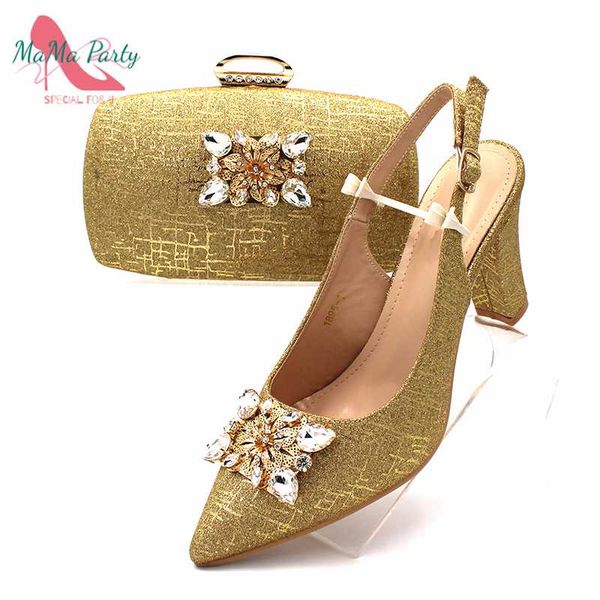 dress shoes 2021 autumn arrivals african women matching and bag set for wedding party in golden color with shinning crystal, Black
dress shoes 2021 autumn arrivals african women matching and bag set for wedding party in golden color with shinning crystal, Black