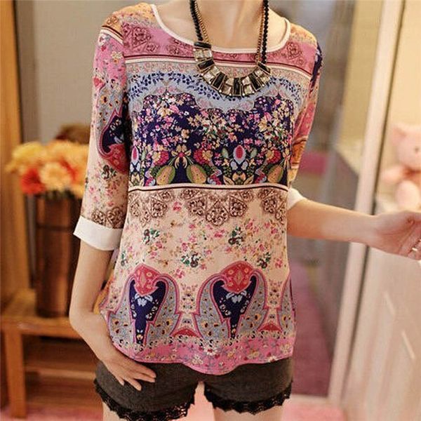 women's t-shirt 2021 loosen women tshirt three quarter sleeves indie folk femme clothes round neck striped tees selling, White
women's t-shirt 2021 loosen women tshirt three quarter sleeves indie folk femme clothes round neck striped tees selling, White