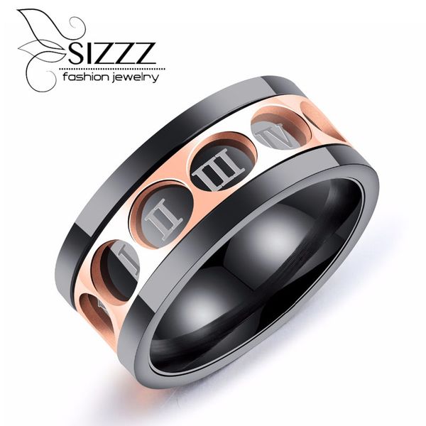 2020 punk black spinner roman numerals stainless steel rotatable men's rings, Golden;silver
2020 punk black spinner roman numerals stainless steel rotatable men's rings, Golden;silver