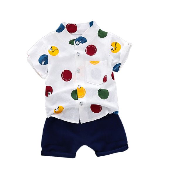 kids boys summer short sleeve suit cotton boys summer clothes toddler children kids cool shirt +short pants outfit set, White
kids boys summer short sleeve suit cotton boys summer clothes toddler children kids cool shirt +short pants outfit set, White