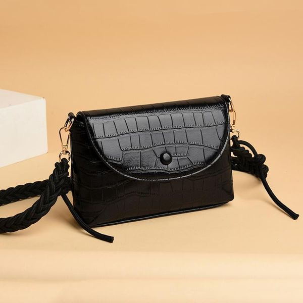 fashion stone pattern messenger bag women girls pu leather weave braided shoulder crossbody bags female solid color purse
fashion stone pattern messenger bag women girls pu leather weave braided shoulder crossbody bags female solid color purse