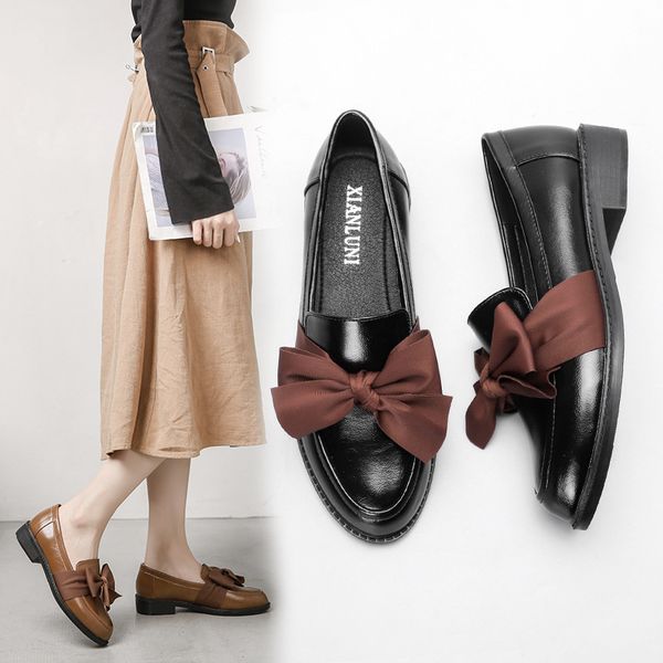 2020 new small leather shoes womens fashion retro new spring all-match korean-style large flat bottom british single shoes women, Black
2020 new small leather shoes womens fashion retro new spring all-match korean-style large flat bottom british single shoes women, Black