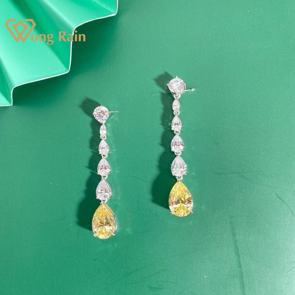 wong rain luxury 100% 925 sterling silver created moissanite citrine gemstone drop dangle women earrings fine jewelry wholesale, Golden
wong rain luxury 100% 925 sterling silver created moissanite citrine gemstone drop dangle women earrings fine jewelry wholesale, Golden